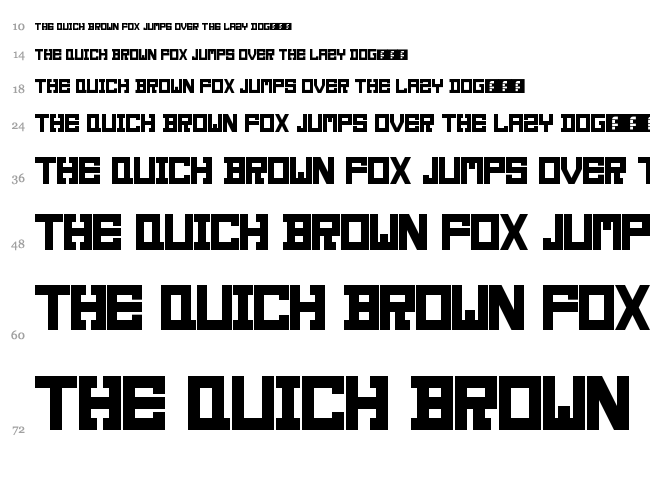 Serif Neu font waterfall